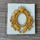 Vintage Baroque Scroll Relief csokoládéforma - 3D szilikon forma #Totem