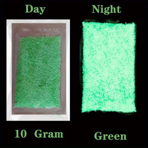 10G Fluoreszkáló Szuper Fényes Homok dísz akváriumba #Zöld