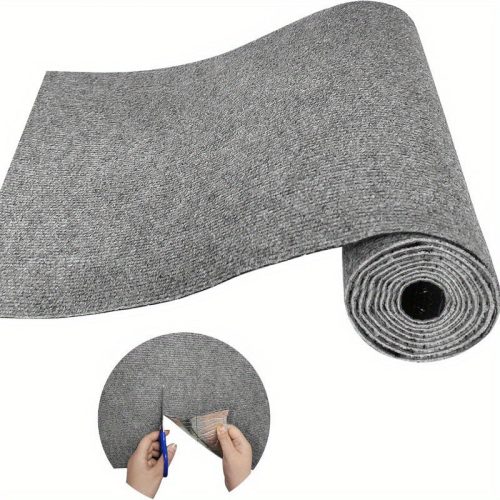 Öntapadós szőnyeg, macskakaparó védőhuzat #Sötét szürke - Nagy Méret 40cm*2m