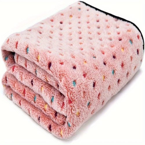 Háziállat takaró #Kis Rózsaszín Pöttyök - M: 76*52cm