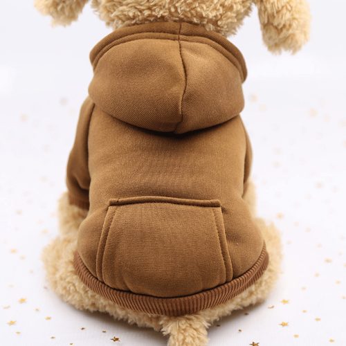 Meleg és kényelmes kutyapulóver #Khaki - L