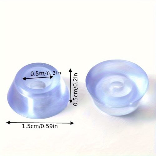10db Szilikon, Csúszásmentes Átlátszó Székláb védő #15 Mm - 10 db