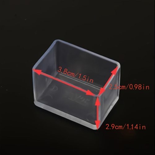 8db Átlátszó Asztal És Szék Lábvédő #Téglalap 25x38mm - 8 Db