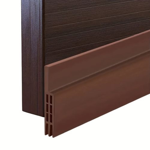 1 db szilikon ajtóhuzat-tömítő, időjárásálló ajtótömítés #Barna - 100 cm
