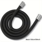 Rugalmas és Tartós Nylon Fonott Zuhanytömlő #szürke - 200 Cm/79 Hüvelyk