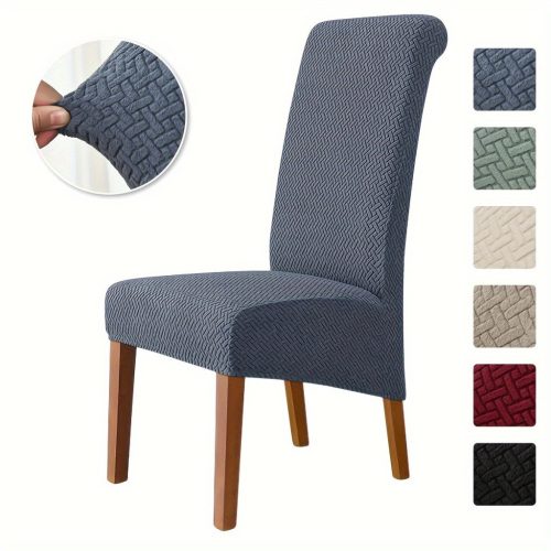 1 darab modern ebédlőszék huzat #szürke - XL