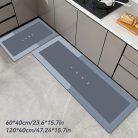 prémium konyhai szuper nedvszívó padlószőnyeg #Fekete Szürke - 40,01 Cm X 59,99 Cm