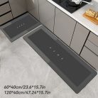 prémium konyhai szuper nedvszívó padlószőnyeg #Fekete Szürke - 40,01 Cm X 59,99 Cm
