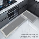 prémium konyhai szuper nedvszívó padlószőnyeg #Fekete Szürke - 40,01 Cm X 59,99 Cm