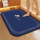 Ultra Nedvszívó Fürdőszoba Szőnyeg #Sötétkék (40 Cm * 60 Cm - 15,74 Hüvelyk * 23,62 Hüvelyk)
