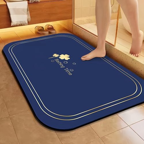Ultra Nedvszívó Fürdőszoba Szőnyeg #Sötétkék (40 Cm * 60 Cm - 15,74 Hüvelyk * 23,62 Hüvelyk)