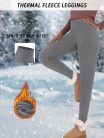 Női termo polár leggings, 2,5 cm-es derékbőséggel #Heather Grey - XS