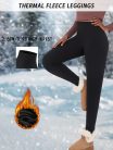 Női termo polár leggings, 2,5 cm-es derékbőséggel #Heather Grey - XS