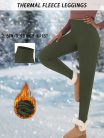 Női termo polár leggings, 2,5 cm-es derékbőséggel #Heather Grey - XS