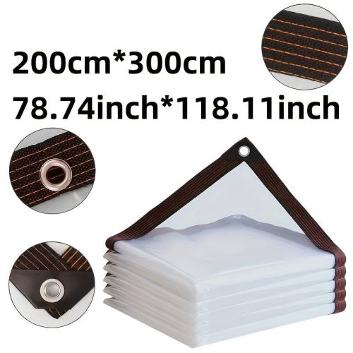 Egy darab átlátszó vízálló ponyva #200*300 cm / 78,74*118,11 hüvelyk