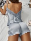 Csipke pizsama szett #Khaki - M