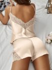Csipke pizsama szett #Khaki - M
