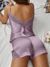 Csipke pizsama szett #Khaki - M