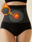 Elegáns Magas Derékú Has Kontrolláló Alakformáló Női Bugyi #Fekete - XL