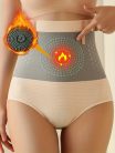 Elegáns Magas Derékú Has Kontrolláló Alakformáló Női Bugyi #Fekete - XL