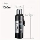 Vákuum Szigetelt Rozsdamentes Acél termosz #Fekete 600ml