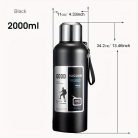 Vákuum Szigetelt Rozsdamentes Acél termosz #Fekete 600ml