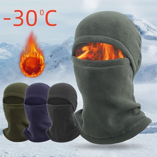 Puha és Meleg Polár Arcmaszk #Szürke