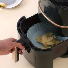 Tapadásmentes Szilikon Air Fryer Sütőforma #Világos zöld