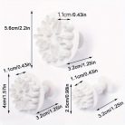 3 részes hópehely alakú rugós kekszvágó készlet, műanyag karácsonyi témájú gumicukor formák az ünnepi sütéshez #3 db - durva hópehely