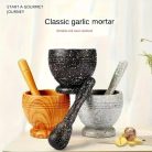 1 készlet, konyhai fokhagyma mozsár,  mozsár és mozsár készlet fokhagymaborshoz, fokhagymadaráló, háztartási chilidaráló #Faszemcsés 2db Szett