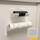 Állítható Konyhai Tároló Fóliákhoz, Szemeteszsákokhoz #Fekete-4db