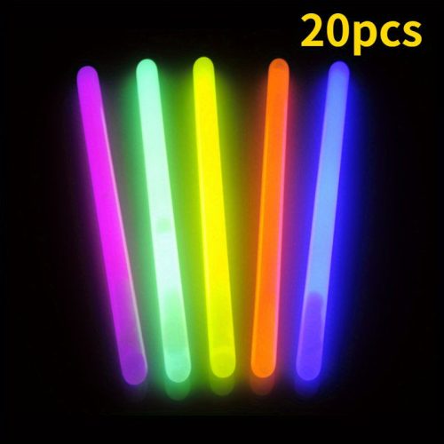 20 db világító fénypálcika éjszakai horgászathoz – növelje a fogást a fluoreszkáló fénypálcikákkal #2,5 mm MIX szín - 20 db