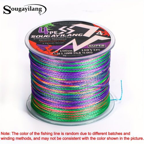 Sougayilang 4 szálas PE fonott horgászzsinór - erős, tartós és hosszú élettartamú #23LB/0,16mm-109YDS