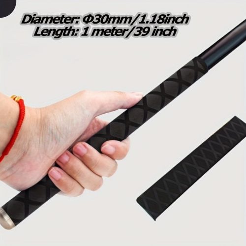 Csúszásmentes, Izzadságelnyelő Horgászbot Nyélcső #Fekete - Átmérő 3cm/1 Méter
