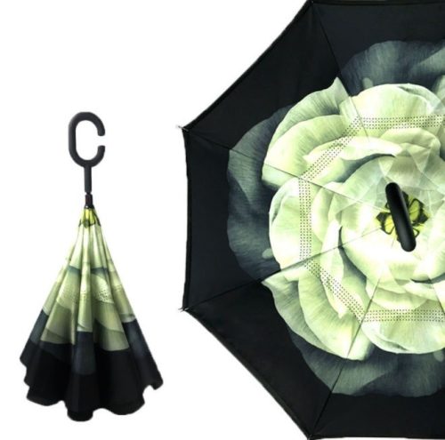 Fordított esernyő mintával Virág minta