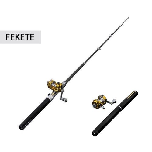 Zsebpeca, toll horgászbot, teleszkópos zsebpeca #Fekete