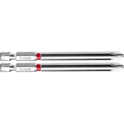   FORTUM behajtóhegy PH, 2 db, S2 acél; PH 2×90mm, bliszteren